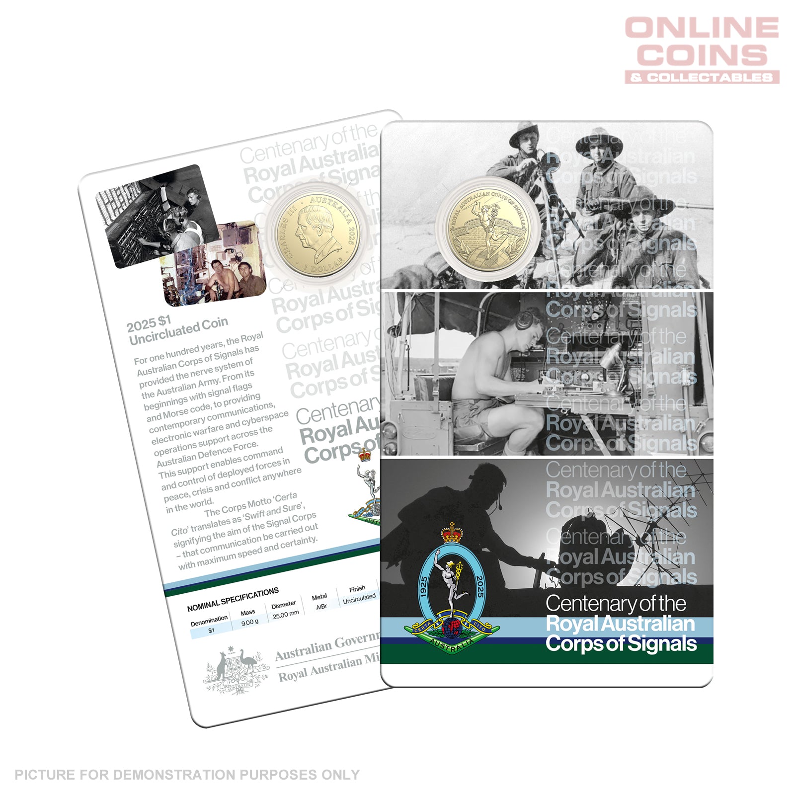 2025 $1 Uncirculated Coin - Centenary of Royal Australian Corps of Signal